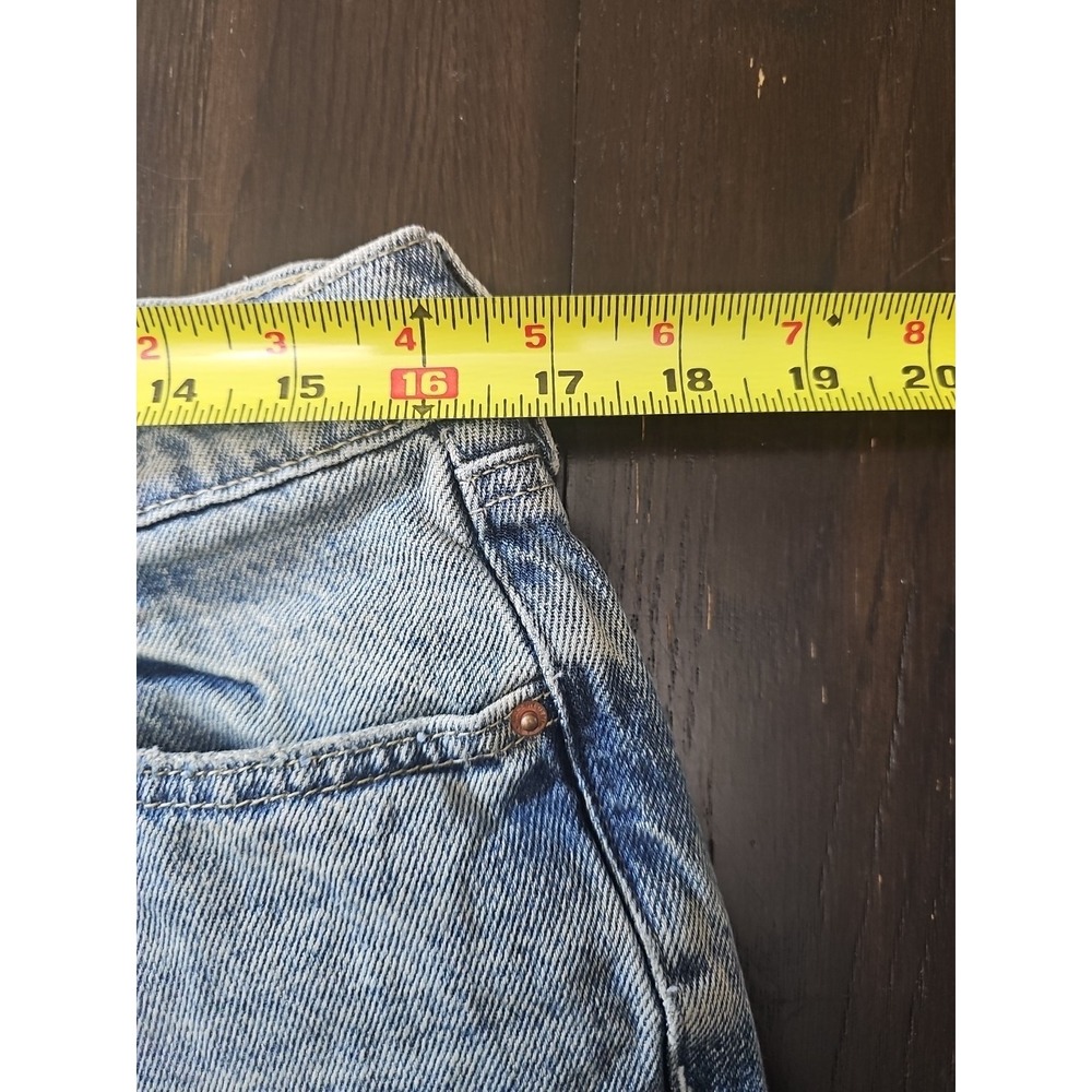 Pacsun Jordyn Low Rise Straight Denim Jeans Womens Size 28 Blue Distressed - Picture 9 of 12